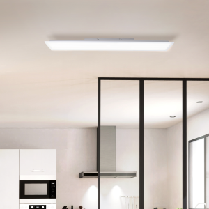 LED Deckenaufbau-Paneel, 100 x 25cm, 2700lm, 4000K, Aluminium, weiß