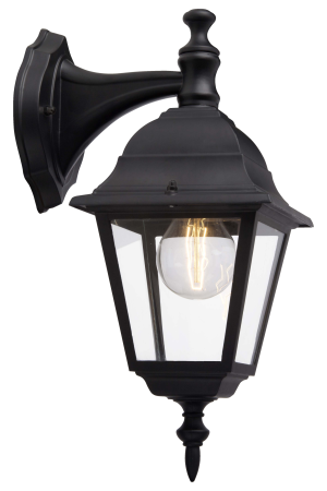 Außen Leuchte Wand Garten Lampe Hof Beleuchtung IP44 schwarz hängend