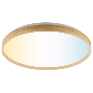 LED-Deckenleuchte Ø 50 cm, 17 W, 3540 lm, 3000-6500 K, Holzrahmen