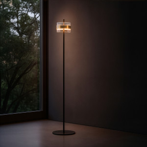 LED Stehlampe mit Touchdimmer - max. 2000 lm - Ø 30 cm x 146 cm