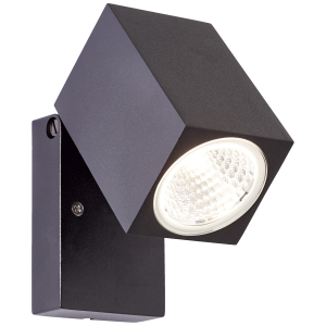 LED Außen Wandspot, 10 x 7 cm, 8 W, 600 lm, 3000 K, IP54, schwenkbar