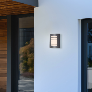 Außen Wand Leuchte Garten Lampe Licht Beleuchtung anthrazit E27 NEU
