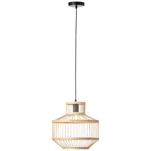 Hängelampe Ø 35 cm, 120 cm Höhe, E27, max. 40 W, Metall/Bambus