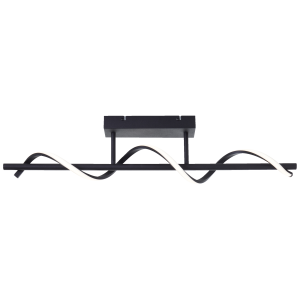 Minimalistische LED Deckenlampe, 80 cm, 2600 lm, 4000 K, schwarz