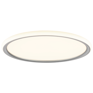 LED-Deckenleuchte Ø 40 cm, 2600 lm, 3 Licht-Modi, silberfarben