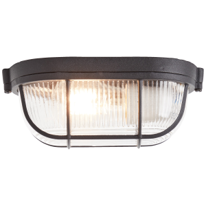 Wand- und Deckenlampe, 9 x 21 x 11 cm, E27, max. 40 W, Metall/Glas