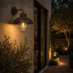 Hängende Wandlampe - spritzwassergeschützt für den Außenbereich 29x24