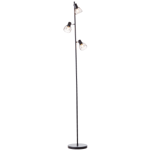 Stehlampe, 162 cm Höhe, 3 x E14, max. 25 W, Köpfe schwenkbar, Metall