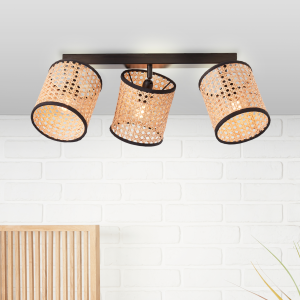 Spotbalken, 21 cm Höhe x 49 cm Breite, 3 x E14, 42 W, Köpfe schwenkbar