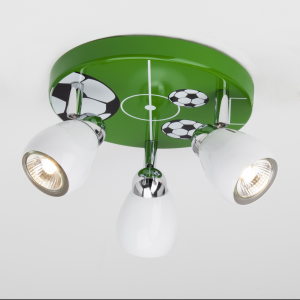 Soccer LED Deckenleuchte, Ø 31 cm, 3x 3 W GU10 LED inkl, 3 x 300 Lumen