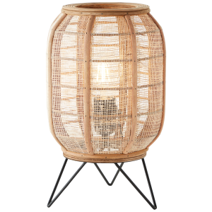 Dekorative Tischlampe - Tischleuchte im Nature-Style mit Schalter