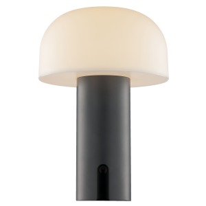 LED Akku Tischleuchte, 21 x 15 cm, 240 lm, 2700 K, dimmbar, grau/weiß