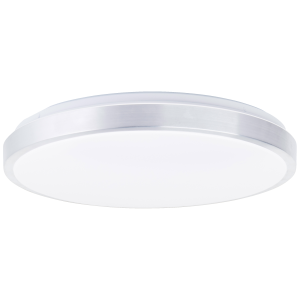 LED-Deckenlampe, Ø 49 cm, 5500 lm, CCT, dimmbar, nickelfarben