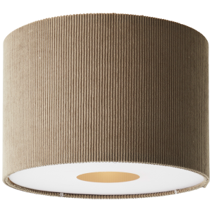 Retro Deckenlampe, Cord, Stoff, E27, 35cm, dekorativ, grau