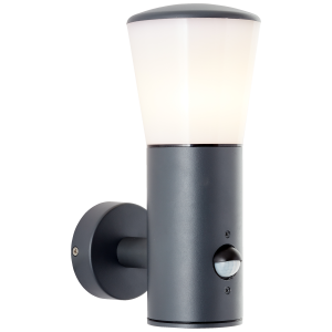Außenleuchte Wandlampe mit Bewegungsmelder in anthrazit E27 IP44