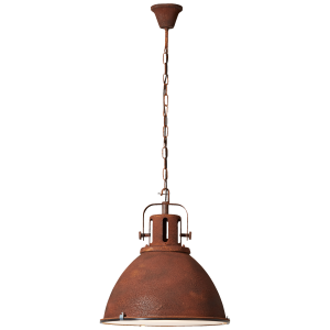 Vintage Hängelampe - kürzbare Pendelampe Glasscheibe 47cm Durchmesser