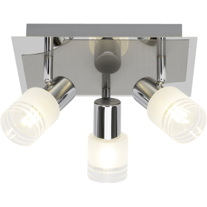 Spotrondell, schwenkbar, 15 x 31 x 31 cm, 3 x E14, 400 lm, inkl. LEDs