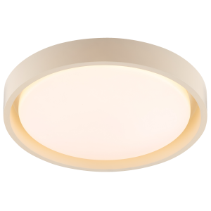 Ø 31 cm, 1200 lm, 3000 K, Metall/Kunststoff, beige/weiß