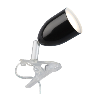 LED Klemmleuchte, schwenkbar, 11x17cm, GU10, 300 lm, inkl.LED, schwarz