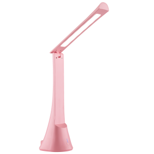LED Akku Tischlampe, 37 cm, 350 lm, 5500 K, Touchdimmer, USB, rosa