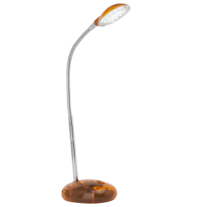 LED Schreibtischlampe, einstellbar, 32cm Höhe, 2W, 140 lm, orange