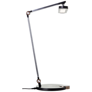 LED Tischlampe, wireless charging, 1000 lm, dimmbar, CCT, schwarz