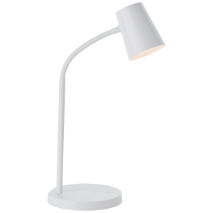 LED Tischlampe, Induktionsladeschale, 26 cm, 3 Stufen Touchdimmer
