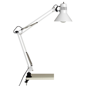 Schreibtischlampe, 70 cm Höhe, Ø 17 cm, E27, max. 40 W, schwenkbar