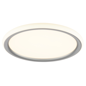 LED-Deckenleuchte Ø 30 cm, 1800 lm, 3 Licht-Modi, silberfarben