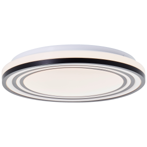 LED-Deckenleuchte, Ø 34 cm, 2400 Lumen, 3000 Kelvin, schwarz/weiß