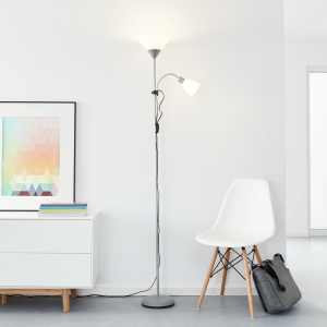 Deckenfluter mit warmweißem Licht - Dekorative Stehlampe mit Schalter