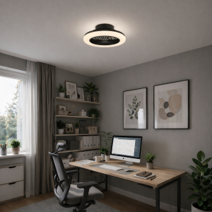 LED-Ventilator, Ø 42 cm, 2700 lm, 2700-6500 K, dimmbar, schwarz