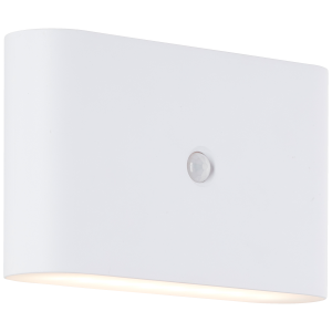 Akku-Außenleuchte, 330 lm, 3000 K, magnetisch, Up-Downlight, USB, weiß