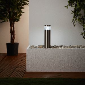 LED Außen Sockellampe, 30 cm Höhe, Ø 8 cm, 4 W, 460 lm, 6500 K, IP44