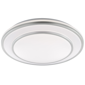 Ø 40 cm x 8 cm, 2160 lm, 4000 K, EEC A, aluminiumfarben/weiß