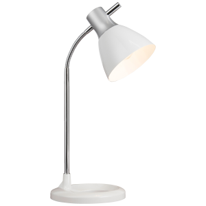 Tischlampe, 52 cm Höhe, Ø 19 cm, E27, max. 40 W, Flexarm einstellbar