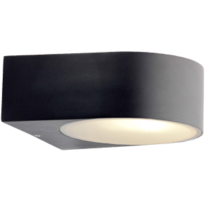 Außen Wandlampe, Up/Down Light, 17x19cm, E27, max. 60 W, IP44, schwarz