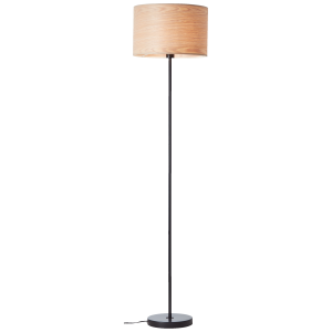Stehlampe, 161,5 cm Höhe, Ø 38 cm, E27, max. 52 W, Metall/Holz