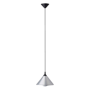 Hängelampe, Ø 25 cm, E27, max. 75 W, kürzbar, Metall/Kunststoff, titan