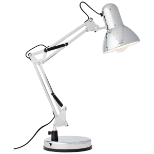 Tischlampe, 50 cm Höhe, Ø 15,5 cm, Kopf schwenkbar, E27, 28 W