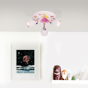 LED Deckenstrahler, im Prinzessinnendesign, mit warmweißem Licht