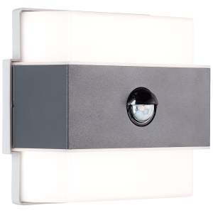 LED Außen Wandlampe, Bewegungsmelder, 15 x 15 cm, 8 W, 940 lm, IP44