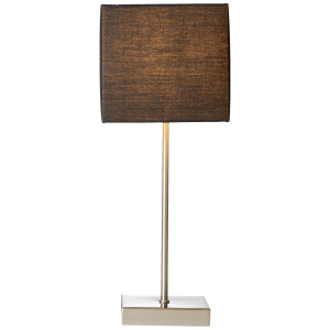Tischlampe, 43 cm Höhe, E14, max. 40 W, Touchschalter, Metall/Textil