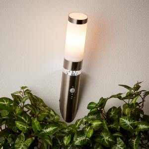 Außen Wandfackel, Bewegungsmelder 44 cm Höhe, max. 60 W, IP44, 50 lm