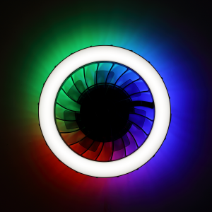 LED-Ventilatorleuchte, 46cm, 4300lm, 2700-6500K, dimmbar, RGB, schwarz