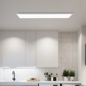 LED Deckenaufbau-Paneel, 120x30 cm, 4600 lm, 4000 K, Aluminium, weiß