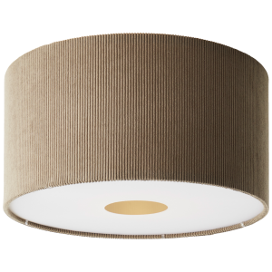 Retro Deckenlampe, Cord, Stoff, E27, 45cm, dekorativ, grau