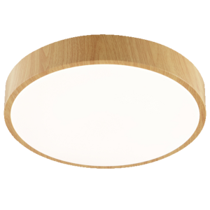 Deckenleuchte LED 38,5cm holz hell/weiß