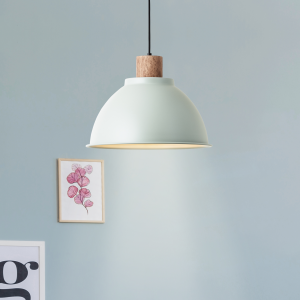 Hängelampe, kürzbar, 120 cm Höhe, Ø 38 cm, E27, max. 60 W, hellgrün