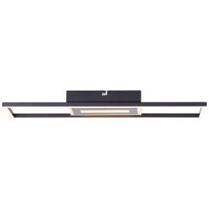 LED Profil Deckenlampe, 3000 K, 2900 lm, 55 x16 cm, Schwarz